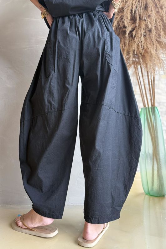 Paloma Classic Barrel Pant Black